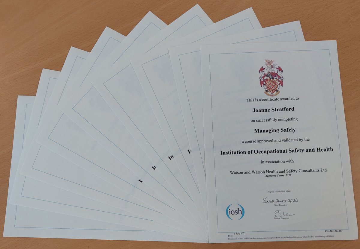 100% success rate from our <a href="/IOSH_tweets/">IOSH</a>  Managing Safely course delivered by Watson and Watson Health and Safety Consultants Ltd 🎉