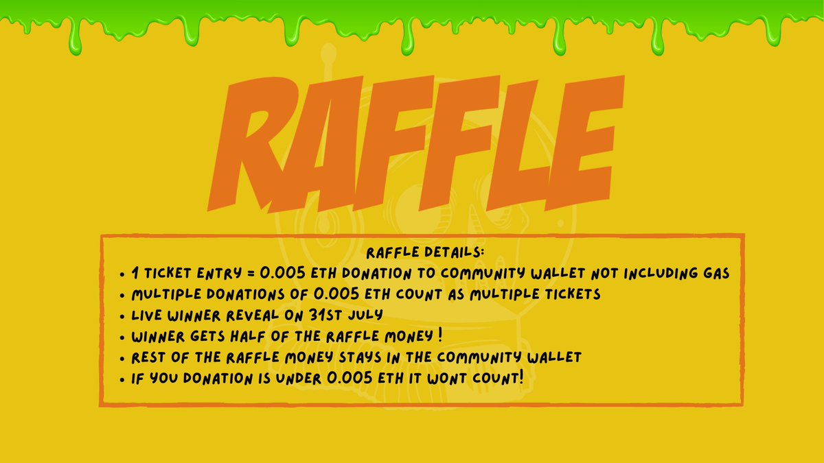 MAP July Festival - Raffle Starts!
We will be running a raffle for the entire month, the tickets have been reduced in price ! No excuse not to buy one then!
Rules are in the image - it's really simple! 
0x2AF66D90Efe6B0FD06EA5E2Cab697fA0A293bc18
#raffle #ETH #Ethereum #Giveaway