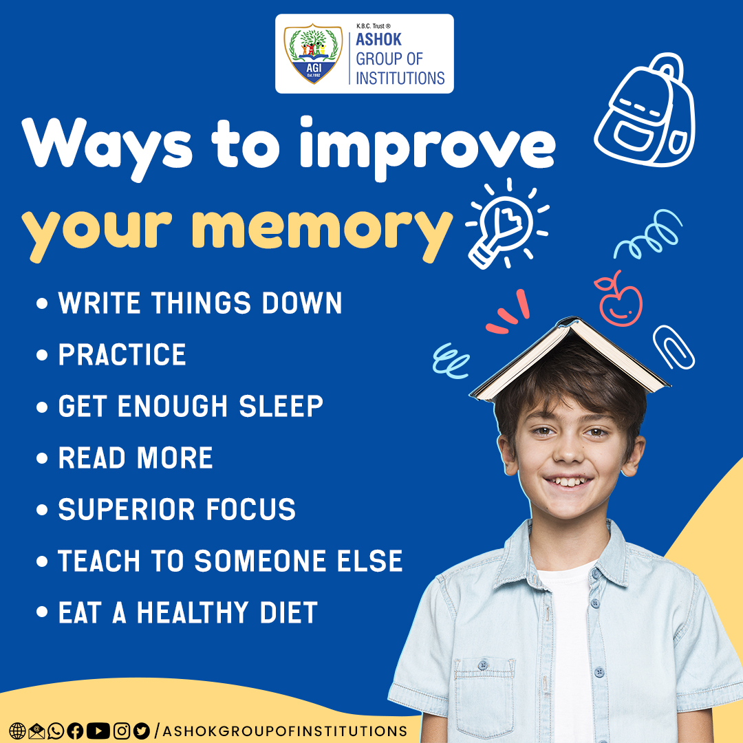 ashok_goi's tweet photo. LEARN ABOUT SEVEN TECHNIQUES TO TRY TO HELP IMPROVE YOUR MEMORY
.
.
.
#ashokgroupofinstitution #improve #memoy #writethings #eat #student #student #studentlife #education #study #university #school #college #students #studygram #teacher #love #learning #motivation #instagram https://t.co/FsvoPhytOz