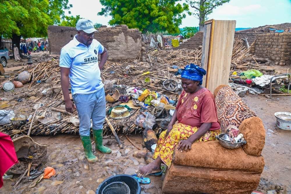 Floods ravaging Communities,Farmlands and displacing hundreds of households in Yobe State. This is expanding the overwhelming humanitarian needs in conflict affected communities. We appeal to ALL stakeholders to support the ongoing response by <a href="/sema_yobe/">YOBE STATE EMERGENCY MANAGEMENT AGENCY (SEMA)</a>