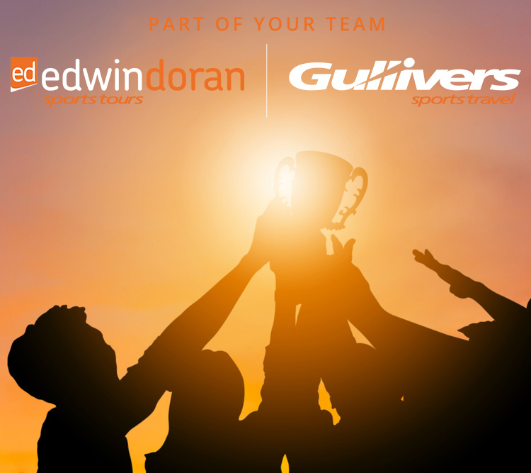 edwindoransport's tweet photo. From 18th July, Gullivers Sports Tours will merge with Edwin Doran Sports Tours. With over 35 years of shared experience, we’re bringing our teams together under the one Edwin Doran brand as the sports tour specialists for schools, universities &amp; clubs >> https://t.co/r08Ohgb6gI https://t.co/9zVsWeulne