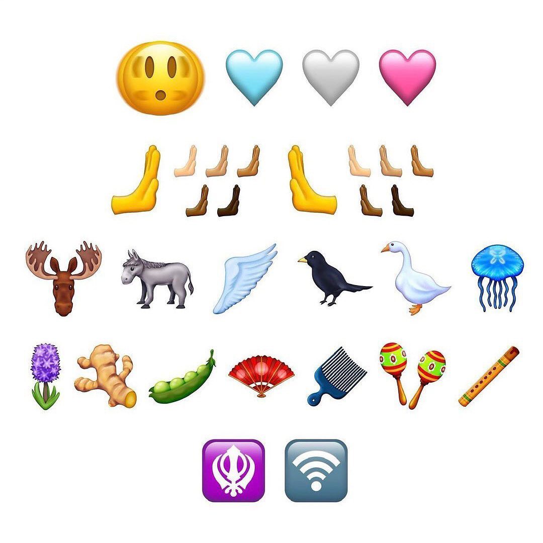 33Degres's tweet photo. Unicode a dévoilé les 31 nouveaux emojis qui seront inclus dans les mises à jours iOS et Android de septembre 📲 https://t.co/Emfn5xz4OZ