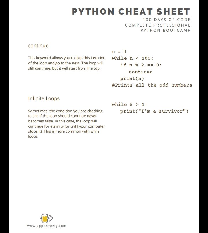 iamhamidansari's tweet photo. #Python Cheat-Sheet Loops.
#BigData #Analytics #DataScience #AI #MachineLearning #CyberSecurity #IoT #PyTorch #RStats #TensorFlow #Java #JavaScript #ReactJS #CloudComputing #Serverless #DataScientist #Linux #Programming #Coding #100DaysofCode https://t.co/CRCCKe7h47