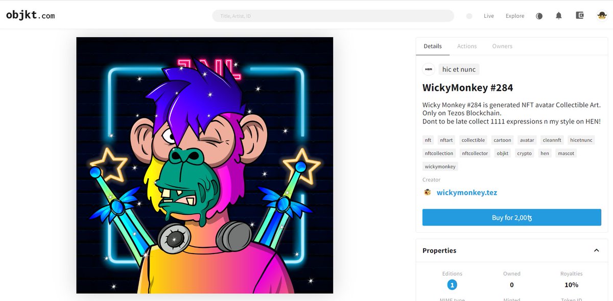 WickyMonkey's tweet photo. Yey the sword sparkles behind
✅Discord: https://t.co/BfEFzkKRNU
💰https://t.co/ltCSJxaLuD
#wickymonkey #NFTCommunity #nftcollector #NFTs #NFTCollection #tezosnfts #tezos #CleanNFTs https://t.co/NRp62Bi1sq