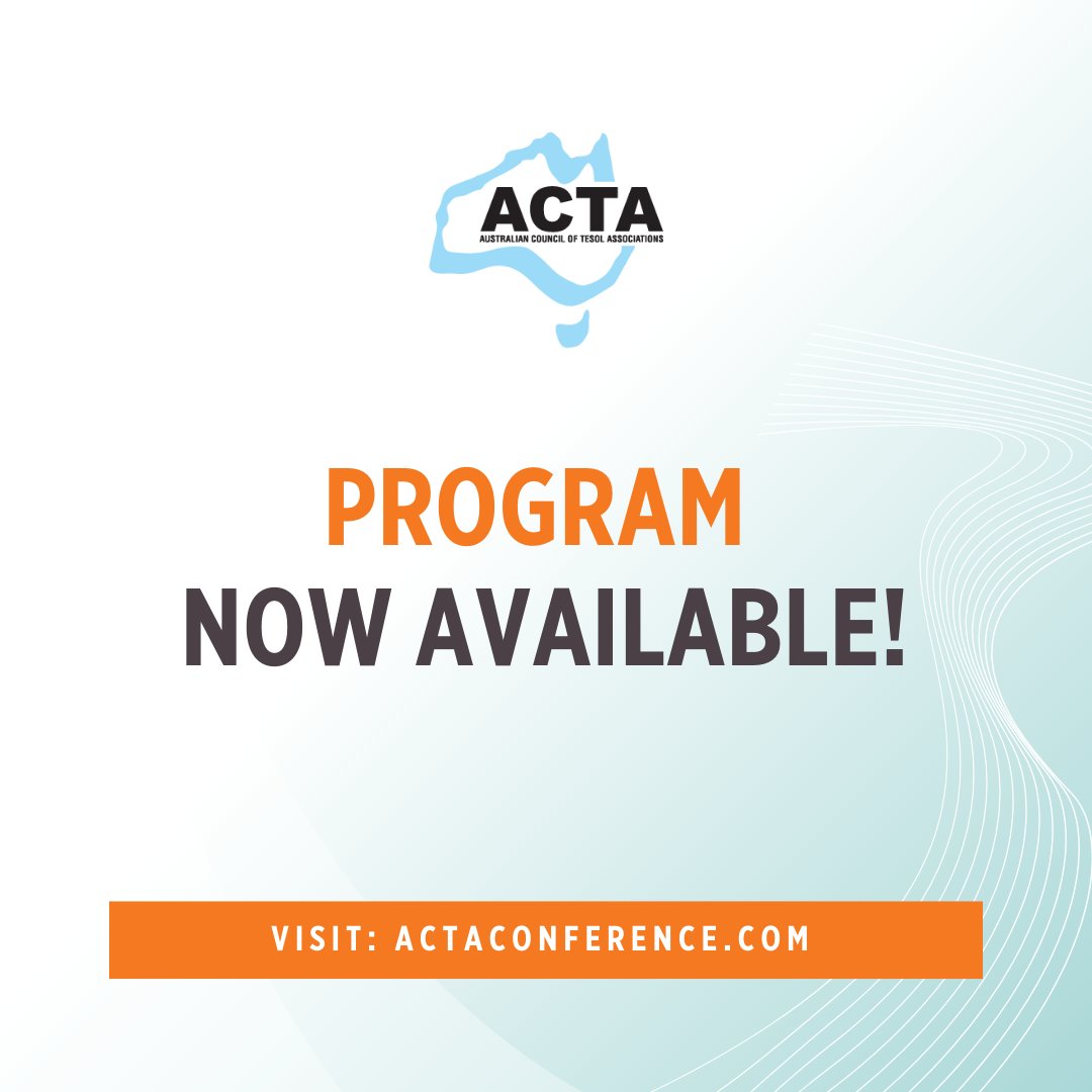 qatesol's tweet photo. Amazing interstate and international speakers feature at this year's Australian Council of TESOL Associations (ACTA) Conference. Speakers are from across all education sectors but share a passion for quality, equitable education for EAL/D students. https://t.co/j4BnM5QLJg