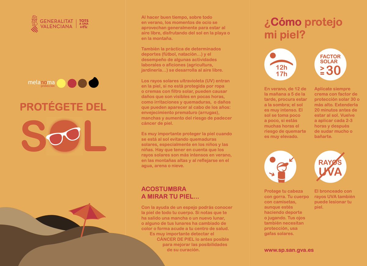TorreviejaAyto's tweet photo. ℙℝ𝕆𝕋É𝔾𝔼𝕋𝔼 𝔻𝔼𝕃 𝕊𝕆𝕃 ☀️
#campaña #proteccionsol #sun #sunny #piel #factorsolar https://t.co/nppUgMrw55