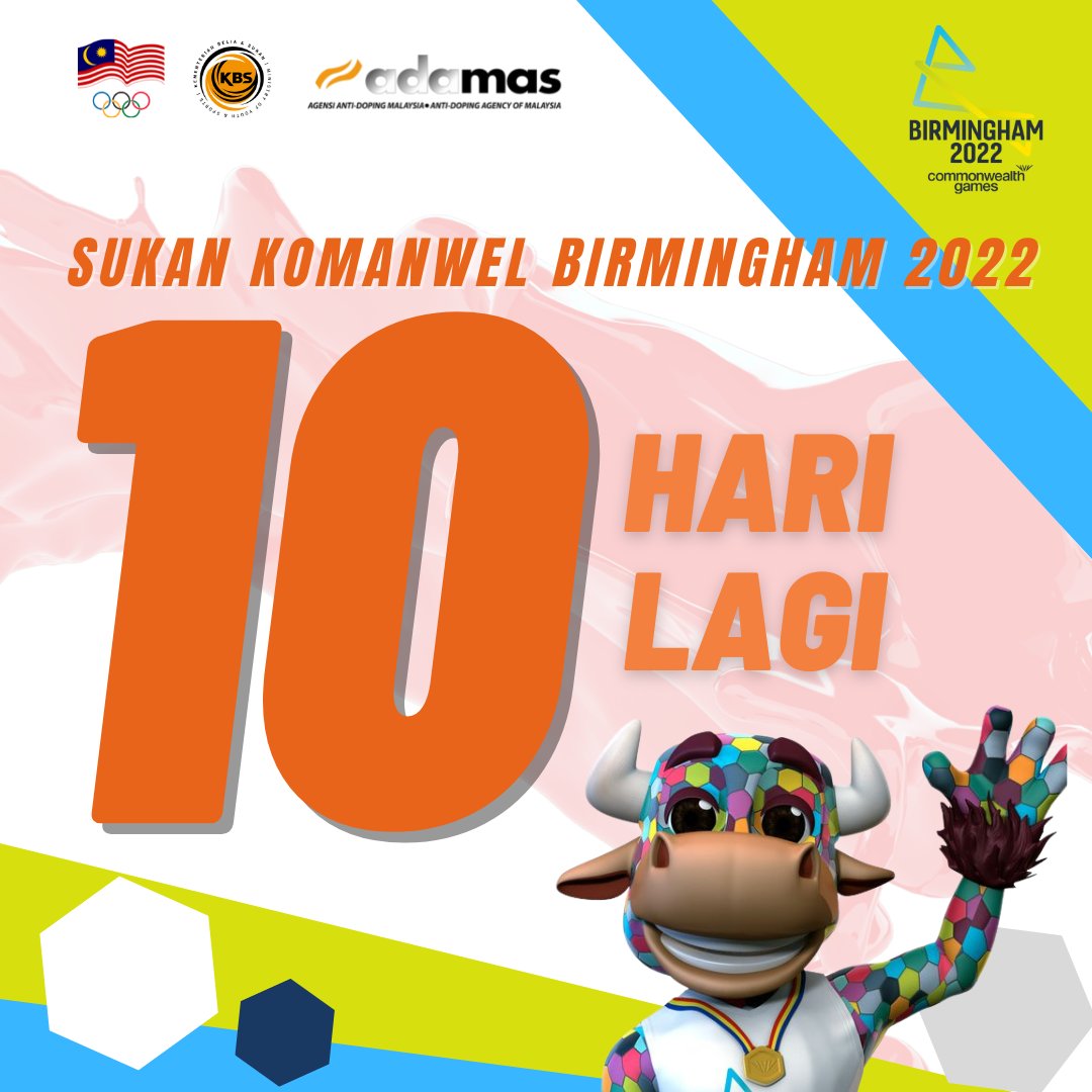ADAMAS_Malaysia's tweet photo. 🇲🇾 10 Hari lagi 🇲🇾
Selamat berjuang kepada atlet Malaysia di Sukan Komanwel Birmingham 2022 pada 28 Julai ini. Demi Malaysia!
#playtrue #winclean #pureformance #saynotodoping #youuseyoulose #demimalaysia #KomanwelBirmingham2022 #birminghamcommonwealthgames https://t.co/SFgdxbHEw3