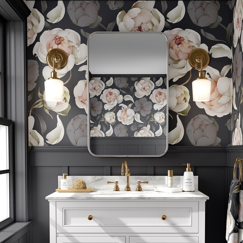 KarmaArtStore's tweet image. Seamless pattern with white peonies on a black background in the interior. Wallpaper for the bathroom

#peonypattern #pattern 
#patterndesign #patterndesigner 
#fabricdesigner #printandpattern 
#surfacepattern #surfacedesign 
#fashionprint #repeatpattern… instagr.am/p/CgJk9rDsl6X/