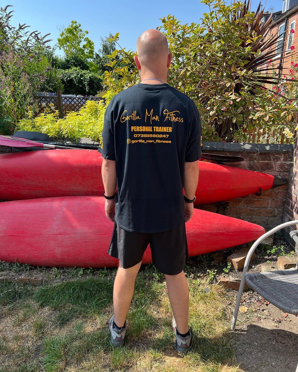 GorillaManFitn1's tweet photo. My new Personal Training top has arrived in the post this morning 🧗‍♂️🏃‍💪❤️🏋️‍♀️ #fitnessmotivation #newarkparkrun #goprohero6 #Thorline #salter #myprotien #maxiteams #wellyx #alphadesigns #fitbit #anytimefitness #britishredcross #precisionnutrition #wrightfoundation #homegym https://t.co/l4e3ArgzwM