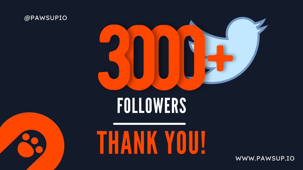 PawsupIO's tweet image. THANK YOU (3❤️❤️❤️+)

PAWSUP | CRYPTO APP LOVE PETS &amp;amp; CARE.

#PAWSUP #PAWS #MOVE2EARN #CRYPTO