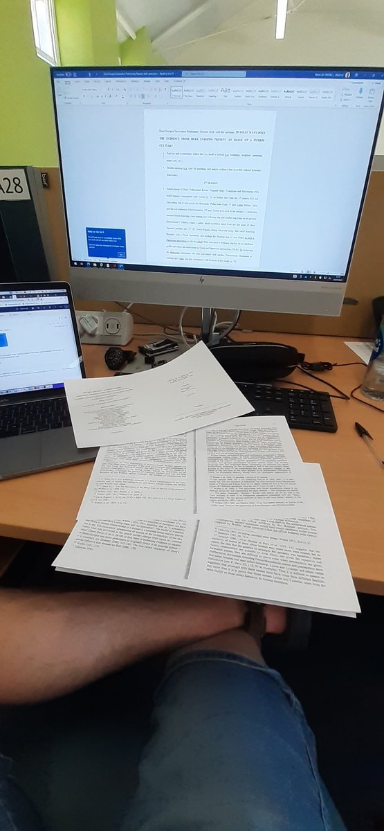 Back at @SwanseaUni to continue my #PhD project and this time it's an analysis of an article about Greek and near eastern double-naming at #duraeuropos as to suggest evidence of a hybrid culture through descendants.
#phdjourney #phdlife #phdvoice #phdchat #research