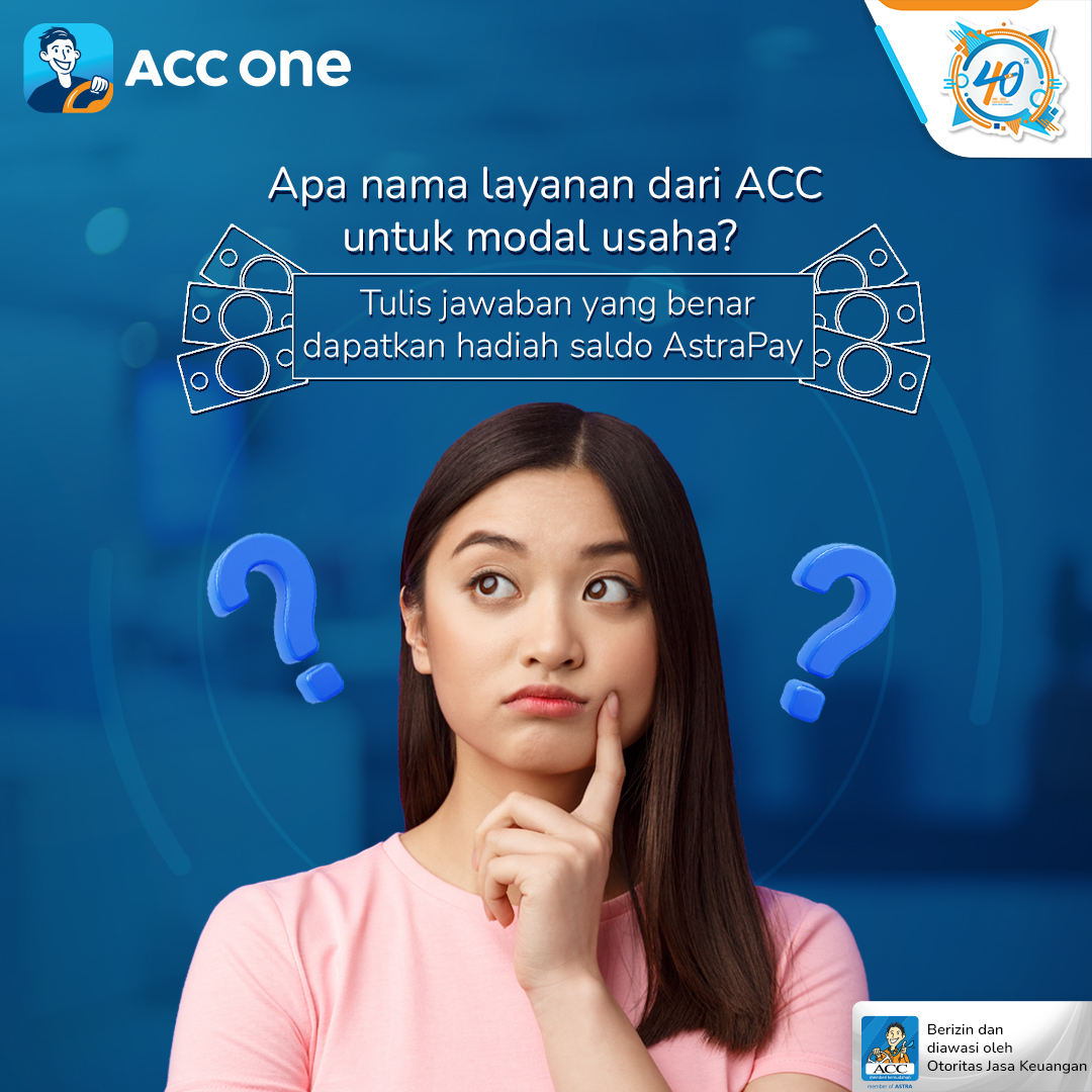 acconeid's tweet image. GIVEAWAY🥳

1. Follow Twitter @acconeid
2. ❤️ &amp;amp; 🔁 postingan ini 
3. REPLY jawaban yang benar dari pertanyaan yang ada pada gambar
4. Jawab dengan menggunakan hashtag #ACCGiveaway &amp;amp; mention 3 teman untuk ikutan
5. Pastikan akun tidak di-private

Periode: 19-25 Juli 2022