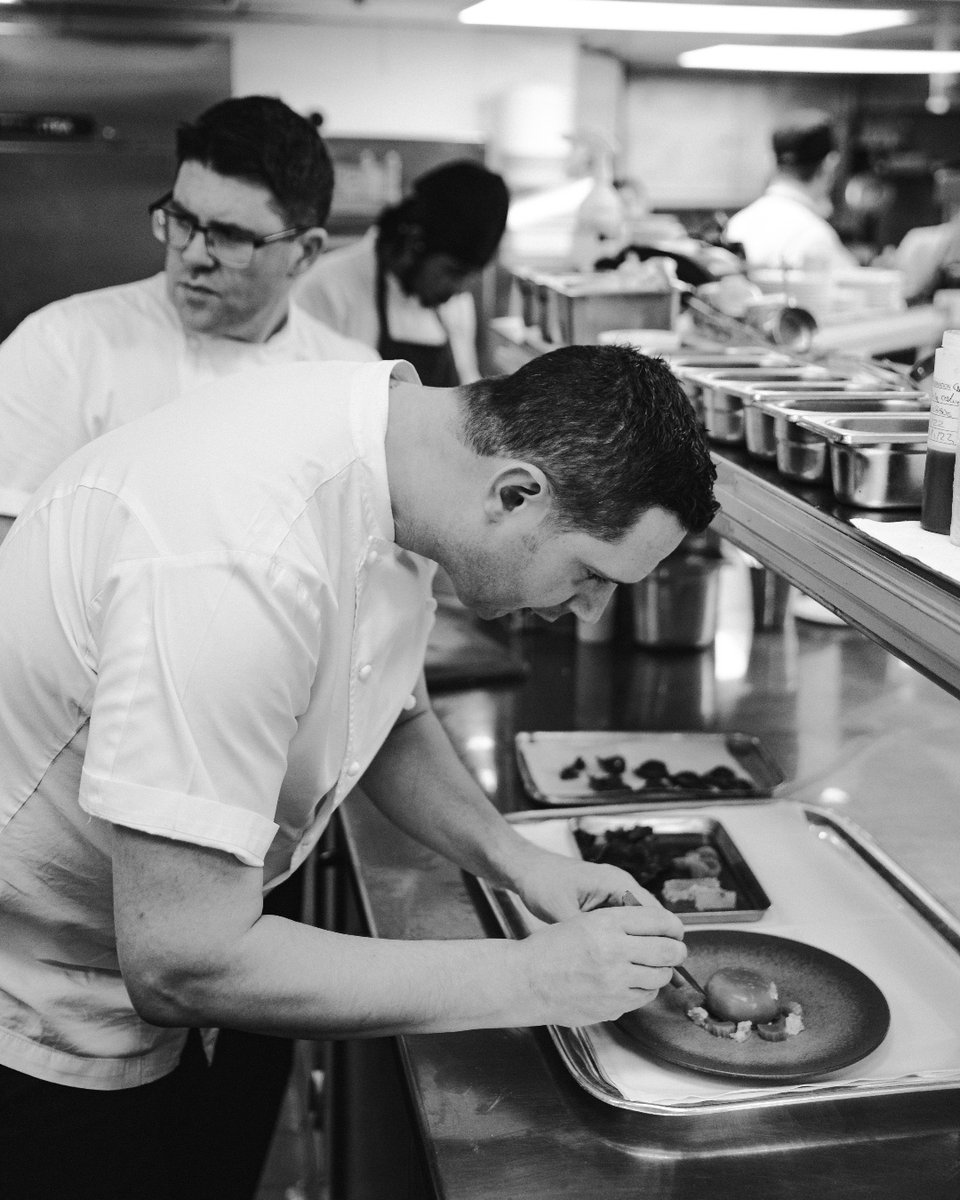 Head Chef Marc Hardiman at work in the space where all the brilliant work happens...