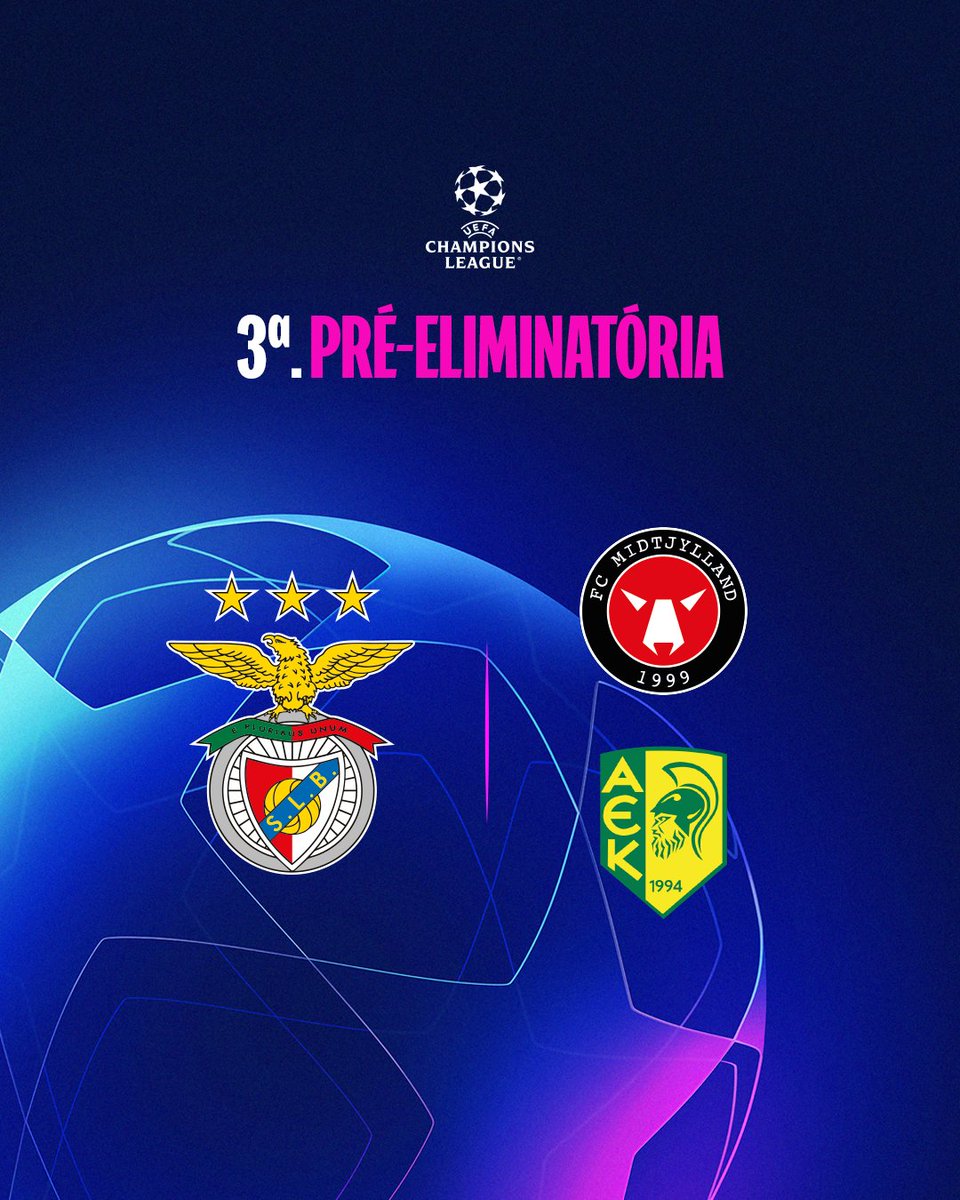 Terceira pré-eliminatória da Champions League: onde assistir, data