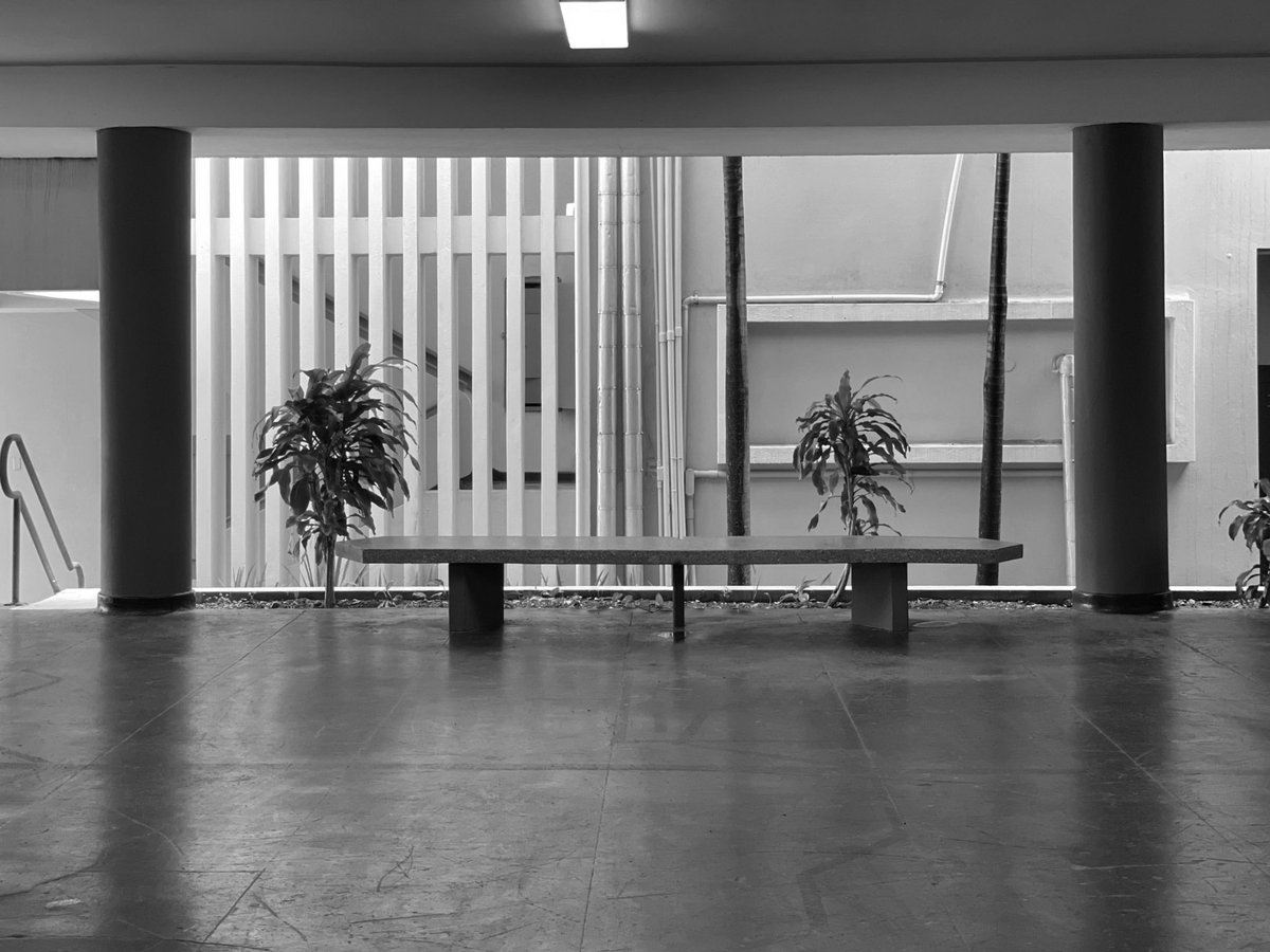 Business Administration and Social Sciences Buildings. University of Puerto Rico. Architect Henry Klumb. Ph: Irma Nuñez, 2021. Source: Research and dissemination project FotoExploratorio #klumb #university #view #exterior #visualclues #photo #modernarchitecture #fotoexploratorio