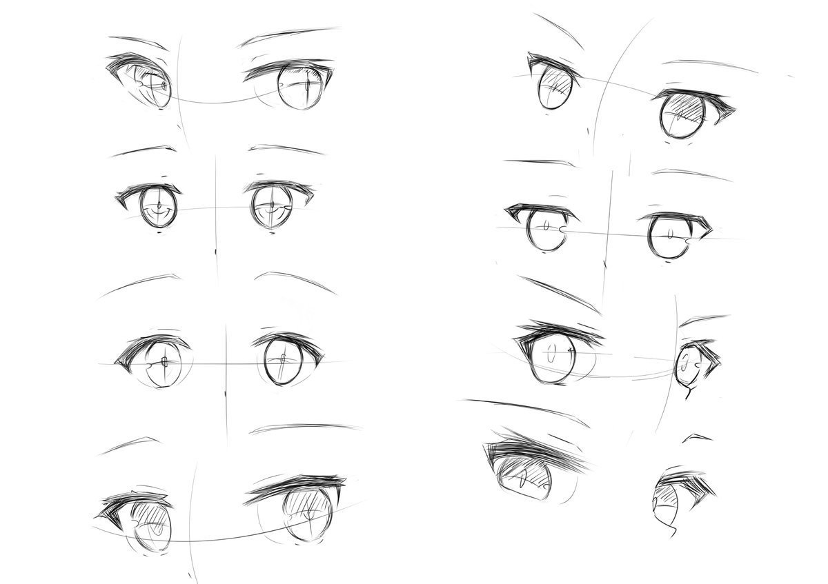 今日は目の模写練習 