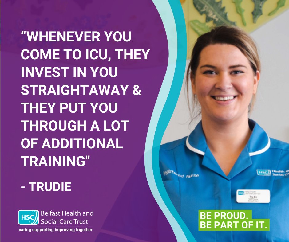 Meet Trudie, one of our Critical Care Nurses🙋‍♀️

She values that she's been given many opportunities for personal development, such as IV study days and a range of additional training.

📌Inspired? Apply for our Band 6 Critical Care Nurse advert online via bit.ly/3zecf3N