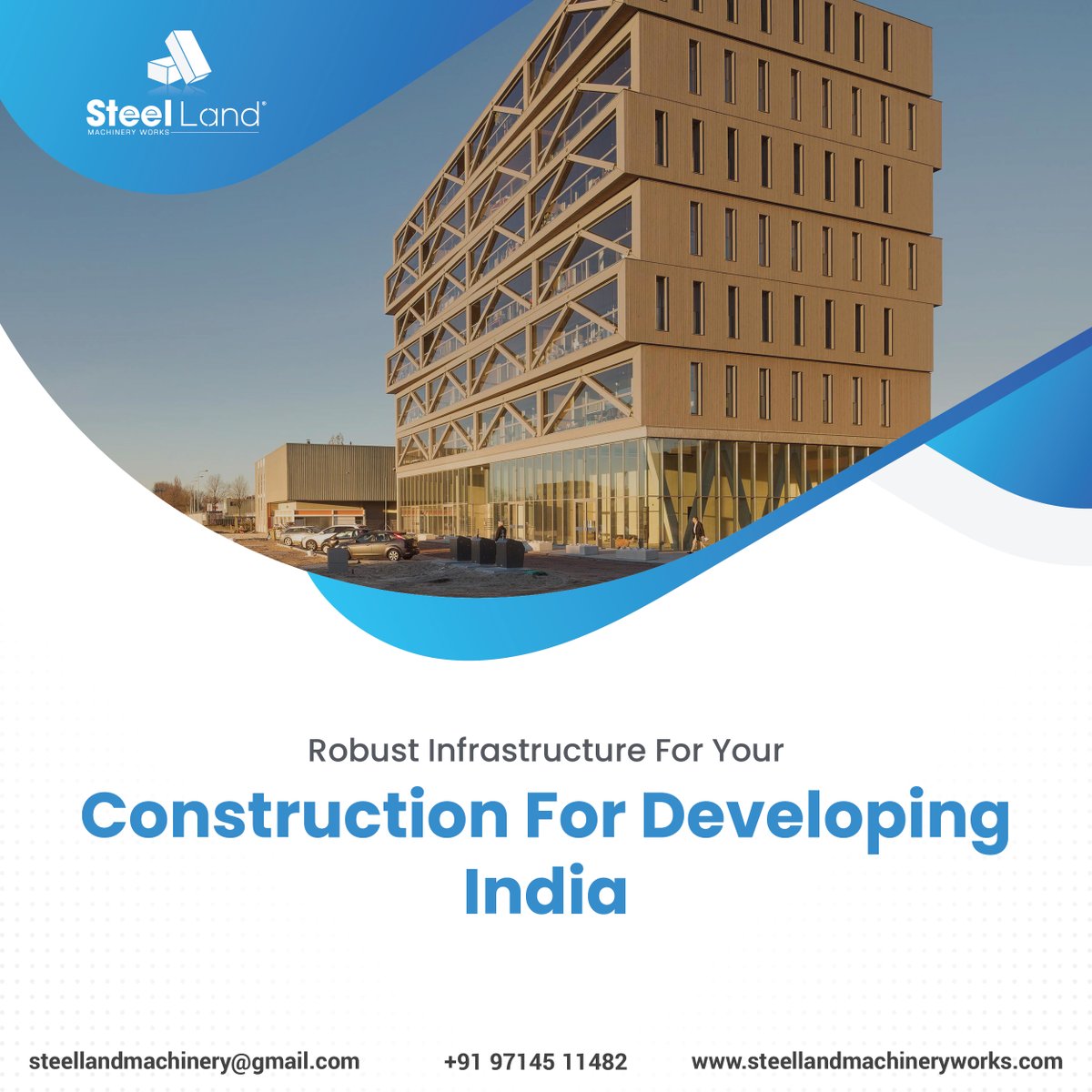 Steel_Land1's tweet image. No, They Are Not Just Machines!

They are the keystone of a robust infrastructure for your construction of a developing India.

Contact us for more details:
 Call: +91 97145 11482
 Mail: steellandmachinery@gmail.com

#steellandmachinery #morbi #blocksmachine #bricksmachine