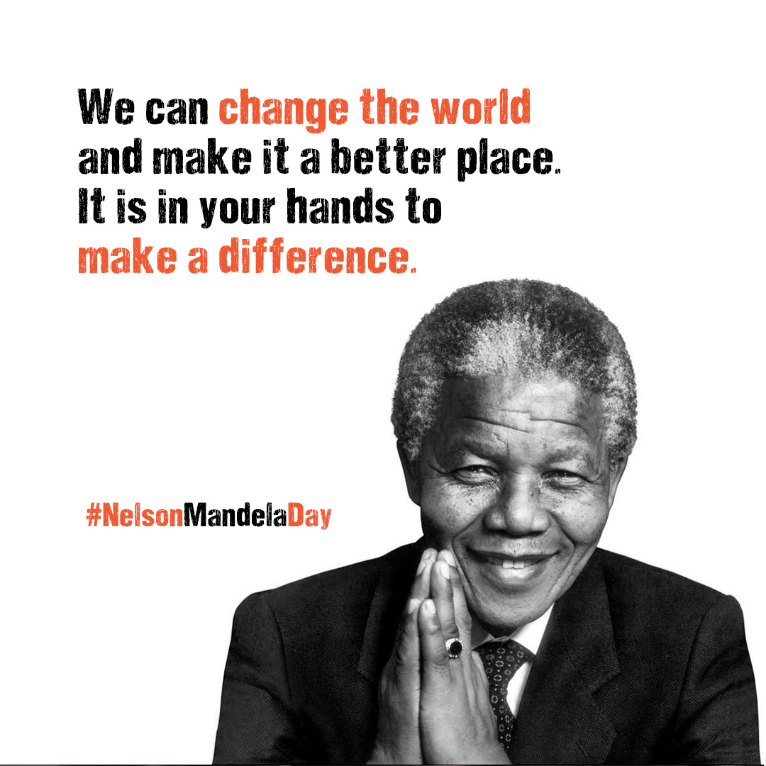 By changing the world around us, we change ourselves. And vice-versa.💛

HAPPY NELSON MANDELA INTERNATIONAL DAY!!!

#NelsonMandela #NelsonMandelaDay #MandelaDay #nelsonmandelainternationalday #mandelaquote #mandelaquotes #nelsonmandelaquote #nelsonmandelaquotes