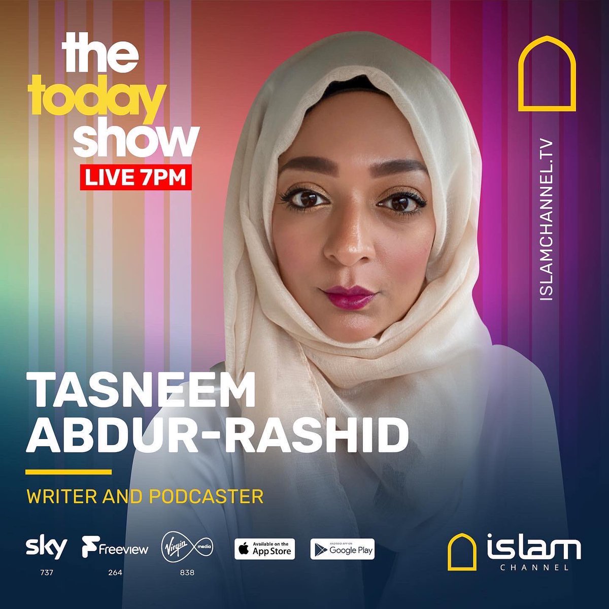 Join @MuslimMamas and @mum_pod Nafisa and Tasneem live on the @Islamchannel tonight at 7pm