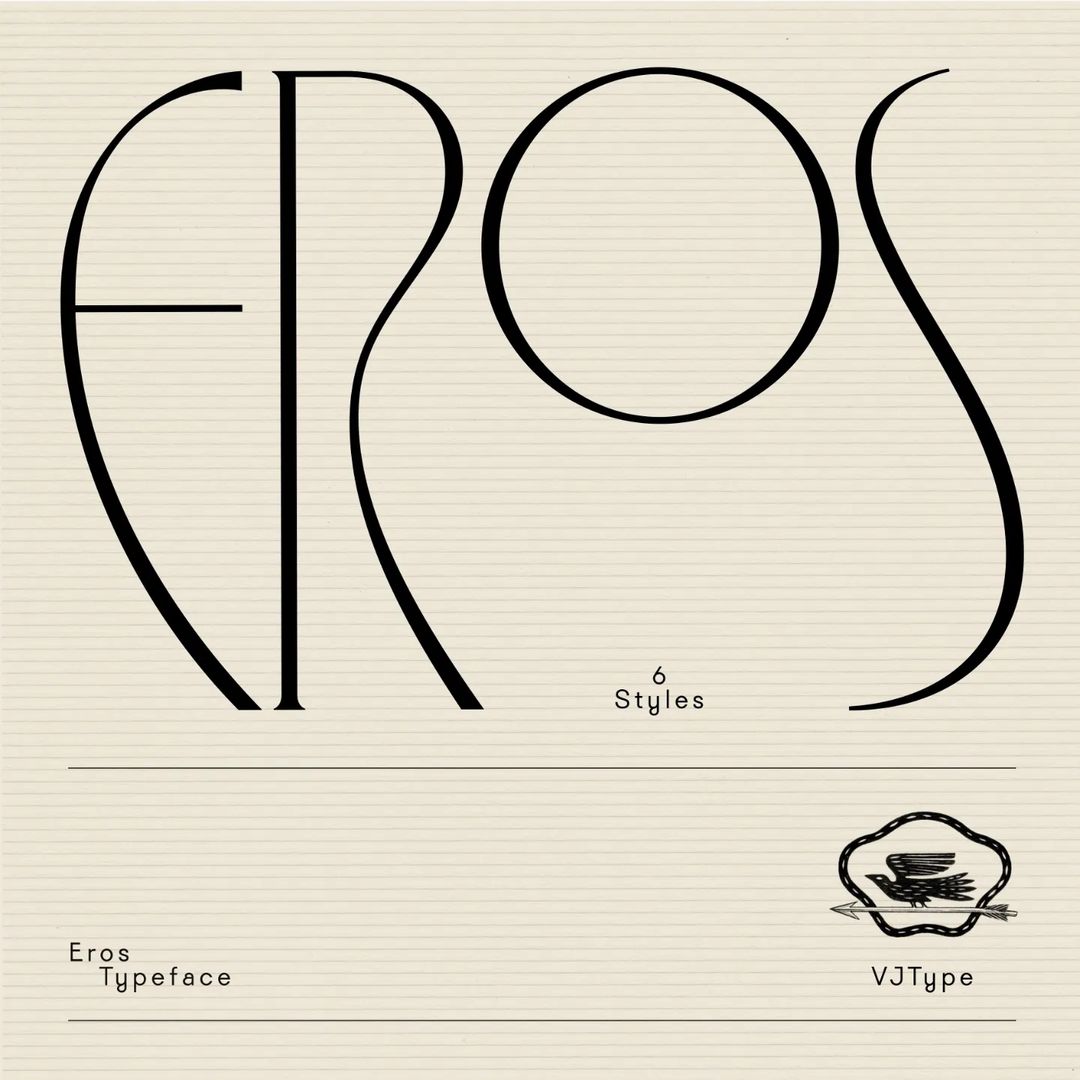 typeroom_eu's tweet photo. #newrelease

🆕 VJ-Type presents Eros

😀 SUBMIT YOUR FONTS > editorial@typeroom.eu 😀

https://t.co/0j7AOf4MTb

@ViolaineJeremy 

#typography #type #font #typedesign #fonts #typedesign #typefacedesign #typefoundry #display

#vjtype

#typeroom #typeroomnewrelease https://t.co/y3ZPbfM6SO