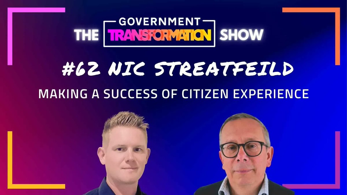 Join <a href="/GovMetric/">GovMetric</a> Managing Director <a href="/nicstreatfeild/">Nic Streatfeild</a> and Tim Coulthard in the latest episode of The <a href="/GovXDigital/">Government Transformation magazine</a> Show for a deep dive into the challenges and opportunities around #CitizenExperience. buff.ly/3PqRMy6

#CustomerExperience
#CitX