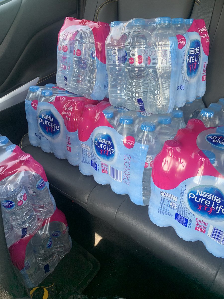 Fridges are full of water for the team with more on route &amp; don’t worry we will reuse and recycle the bottles #heatwave #rehydration #team #tradies #Mondayvibes