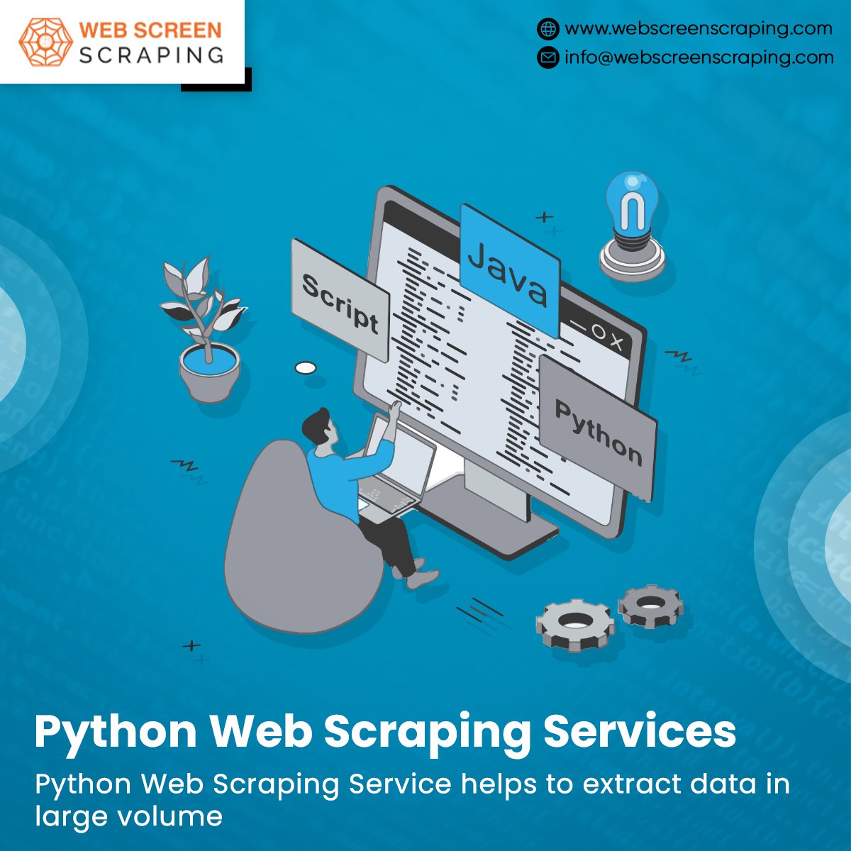 webscreenscrap's tweet image. Python Web Scraping Service helps to extract data in large volume in ease by using Python; which is object oriented Language that is simple & easy to learn, with integrated databases connectivity.
webscreenscraping.com/hire-python-de…
#pythondeveloper #webscrapingpython #webdatascraping
