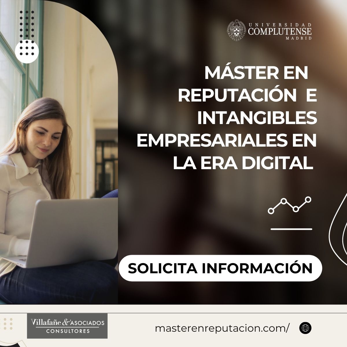 ¿Quieres especializarte en la gestión de #intangiblesempresariales? Puedes hacerlo gracias al Máster Propio en Reputación e Intangibles Empresariales en la Era Digital, un título de <a href="/unicomplutense/">Complutense</a> en colaboración con <a href="/VillafaneyAsoc/">Villafañe</a>, prácticas optativas en las mejores empresas