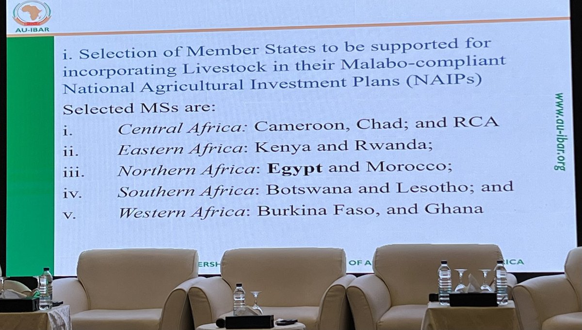 au_ibar's tweet photo. Prof. Ahmed Elbetagy gives a presentation on @au_ibar initiative to support countries in the development  of the 11 livestock master plans based on regional/ country priorities. #Livestock #Egypt #Live2Africa https://t.co/haDF5TJybE