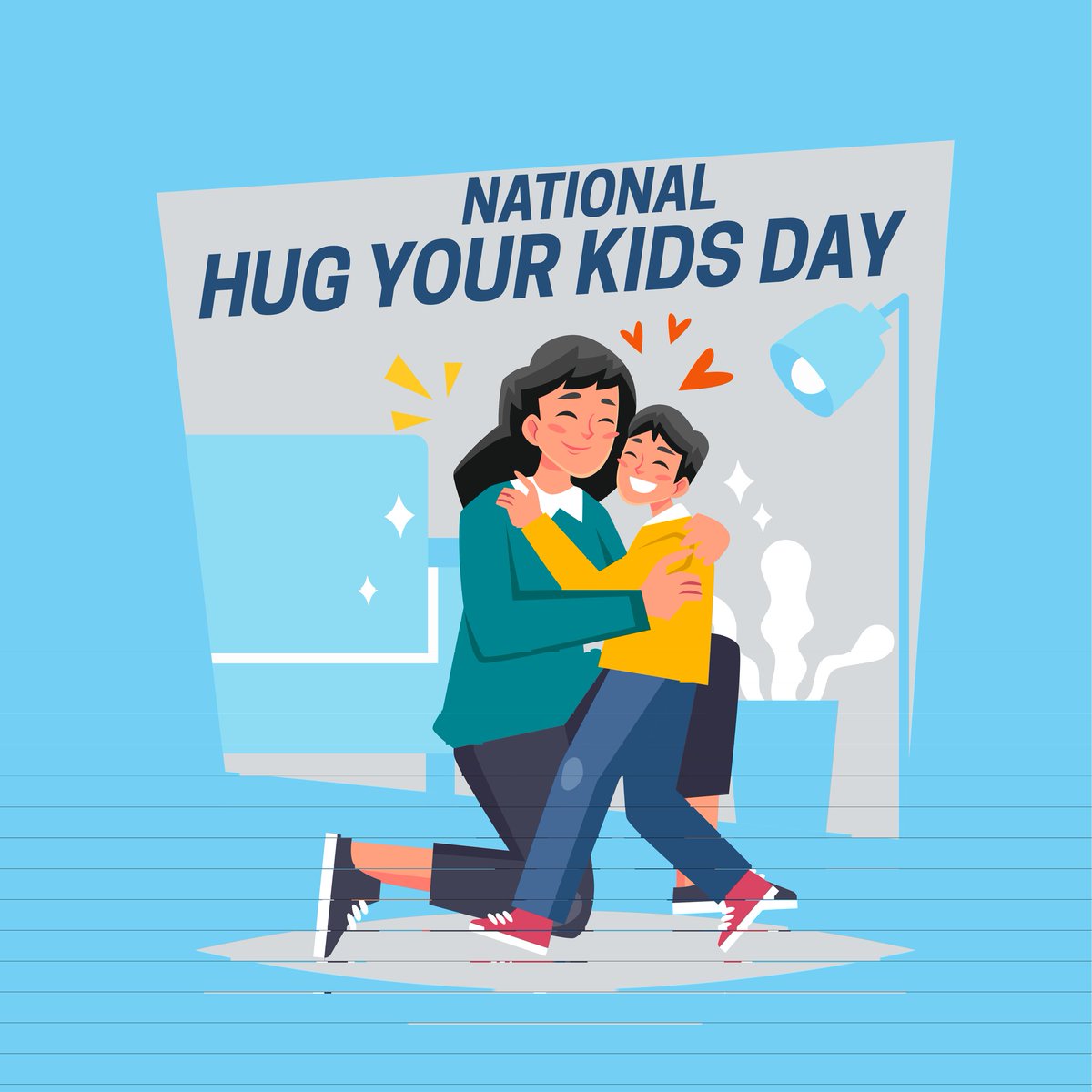 Celebrate your bond with your kids. Give them a BIG HUG. 🧸💙