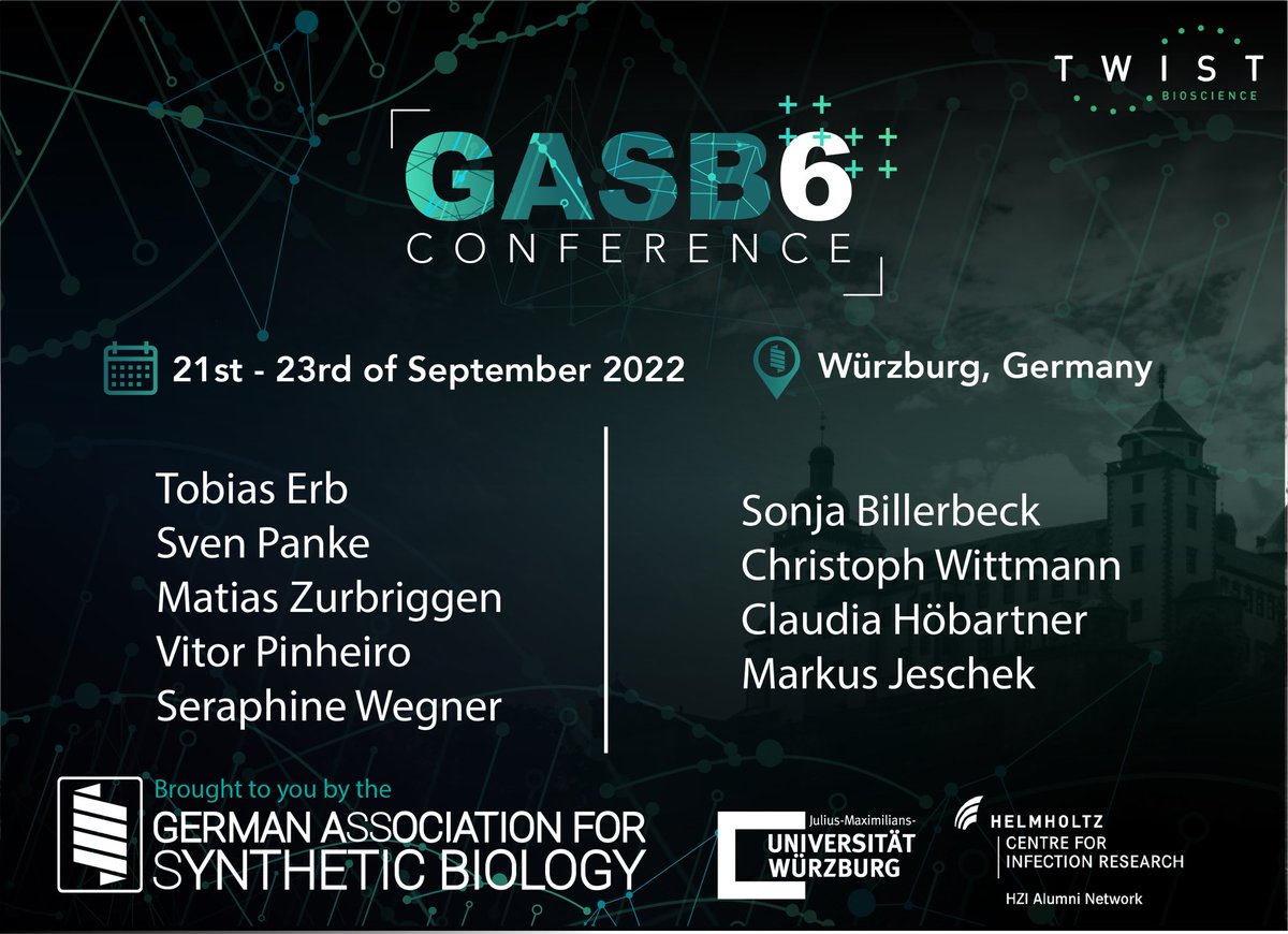gasb_synbio's tweet photo. PR:

The #GASB6 conference is getting closer and we are more than excited for all the great talk and sessions. We got speakers from all over the #SynBio spectrum that you will definitely enjoy. 🧬 

Registration and more information can be found at:
https://t.co/MfeaywIqjW https://t.co/NutrtlOZry