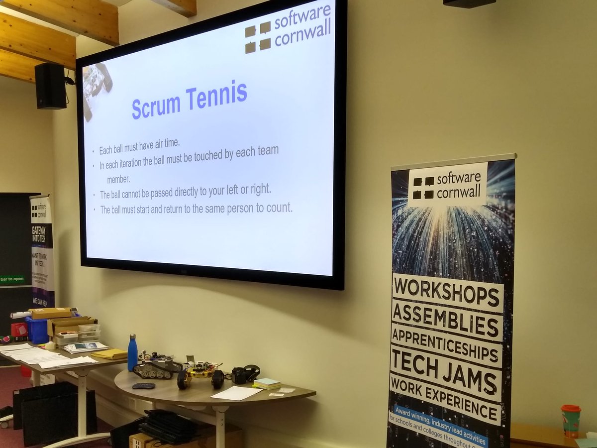 Mission to Mars work experience is kicking off this week! We've got students from all around the county at <a href="/Fibre_Hub/">FibreHub</a> learning about the Cornish Tech scene!

They've done lightning talks and are breaking the ice with some scrum tennis.

Stay tuned on their progress!