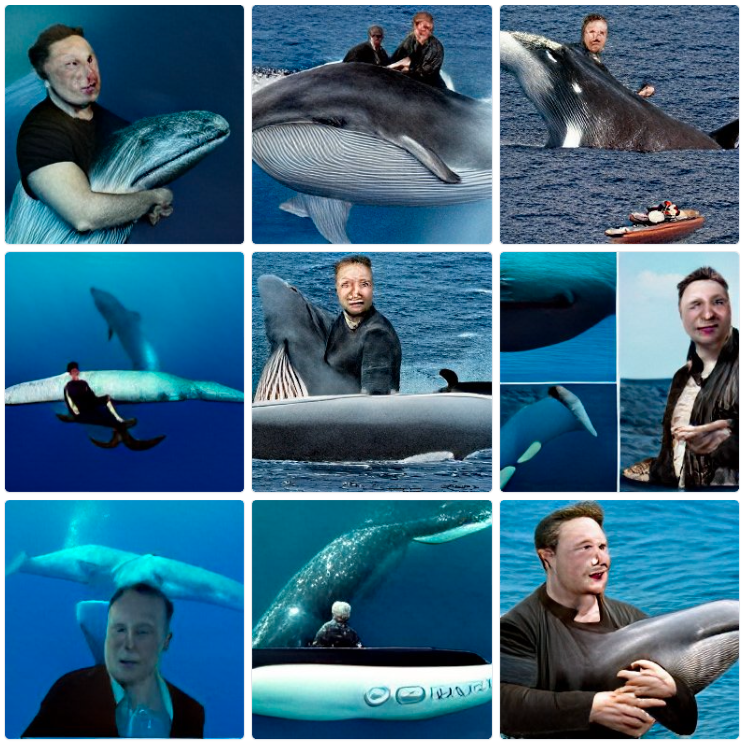 "Elon musk riding a whale" into AI

Whaleon Musk