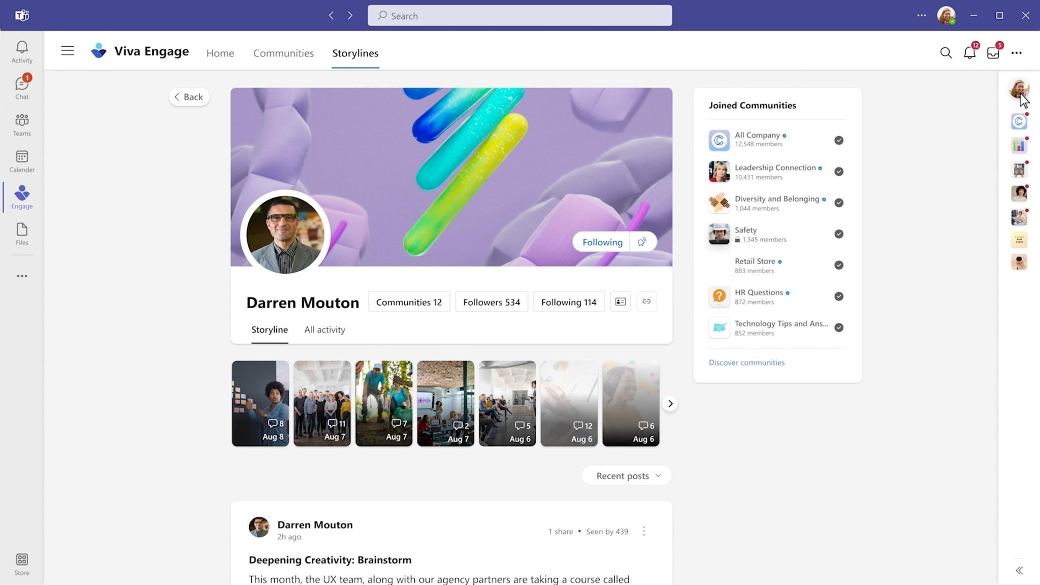 Tom Warren on Twitter: "Microsoft Teams is getting its own Facebook