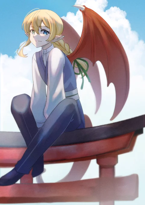 92日目鳥居#100日チャレンジ#イラスト 