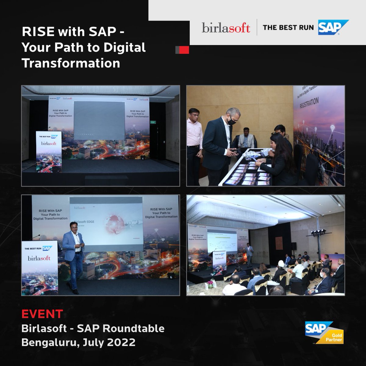 birlasoft's tweet photo. Thank you for making Birlasoft - SAP Roundtable hosted on July 13th, 2022, in Conrad, Bengaluru, a successful event. The event included discussions with @SAP & Birlasoft's experts about the present industry landscape and the need for #digitaltransformation.
#QPPS #RISEWithSAP https://t.co/eZTjXMqo2p