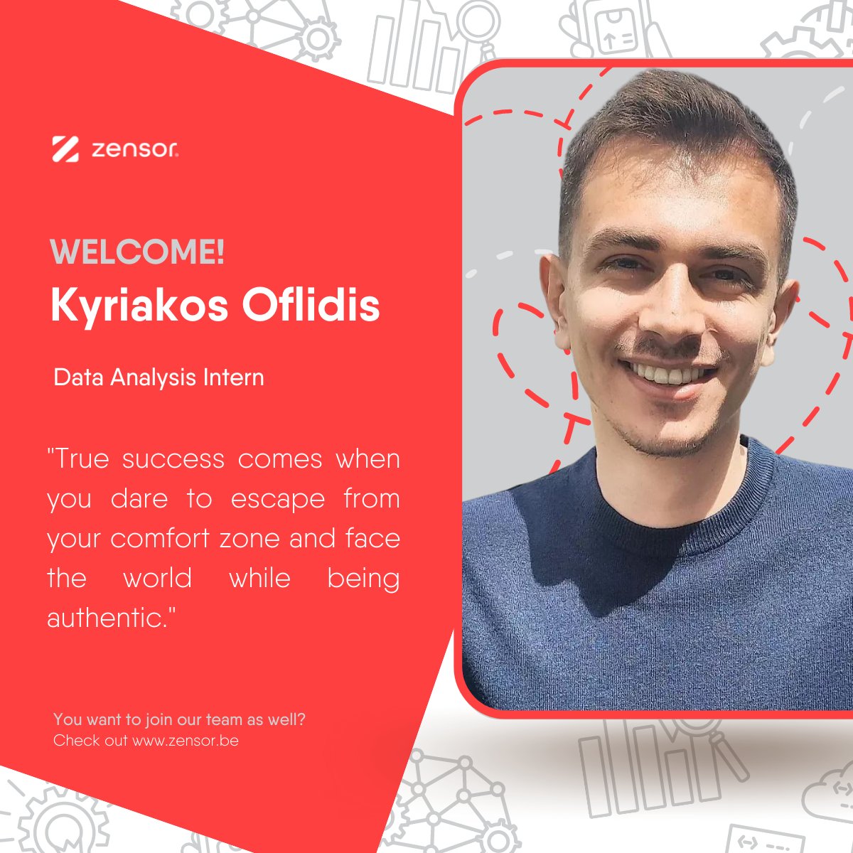 Recently our Zensor team gained one more data analyst intern, this time from a bit further away: Greece! 🇬🇷

We wish you the warmest welcome! 🎉

Check out our LinkedIn post to get to know better Kyriakos: linkedin.com/feed/update/ur…