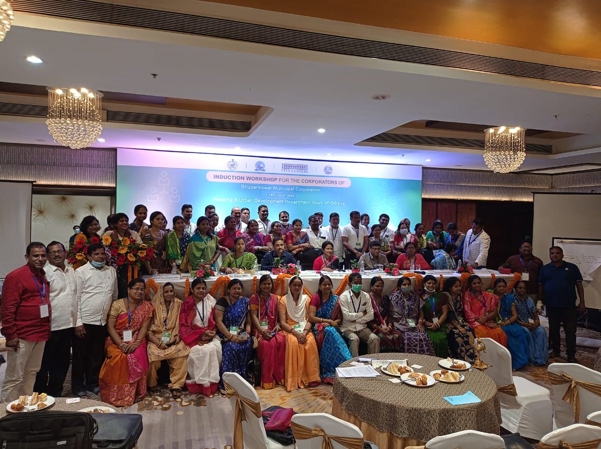 Janaagraha1's tweet photo. We are delighted to organise a one day induction programme for the new elected councillors of the historical city of #Bhubaneshwar. This workshop is part of @Janaagraha1 's #CityLeadersProgramme in partnership with @bmcbbsr, @sudaodisha & @HUDDeptOdisha https://t.co/AiHd5tqslH
