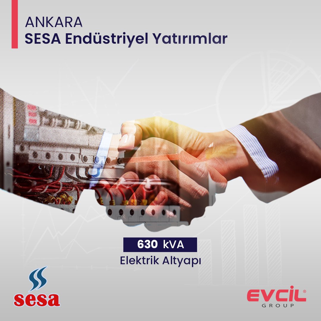 Evcilgroup's tweet photo. Sesa Endüstriyel Yatırımlar ile yapmış olduğumuz 630 kVA elektrik altyapı işi hayırlı uğurlu olsun.

#EvcilSolar #EvcilGroup #güneşenerjisi #güneşenerjisistemleri #elektrik #elektrikaltyapı #elektrikaltyapi https://t.co/q1FlcJaezu