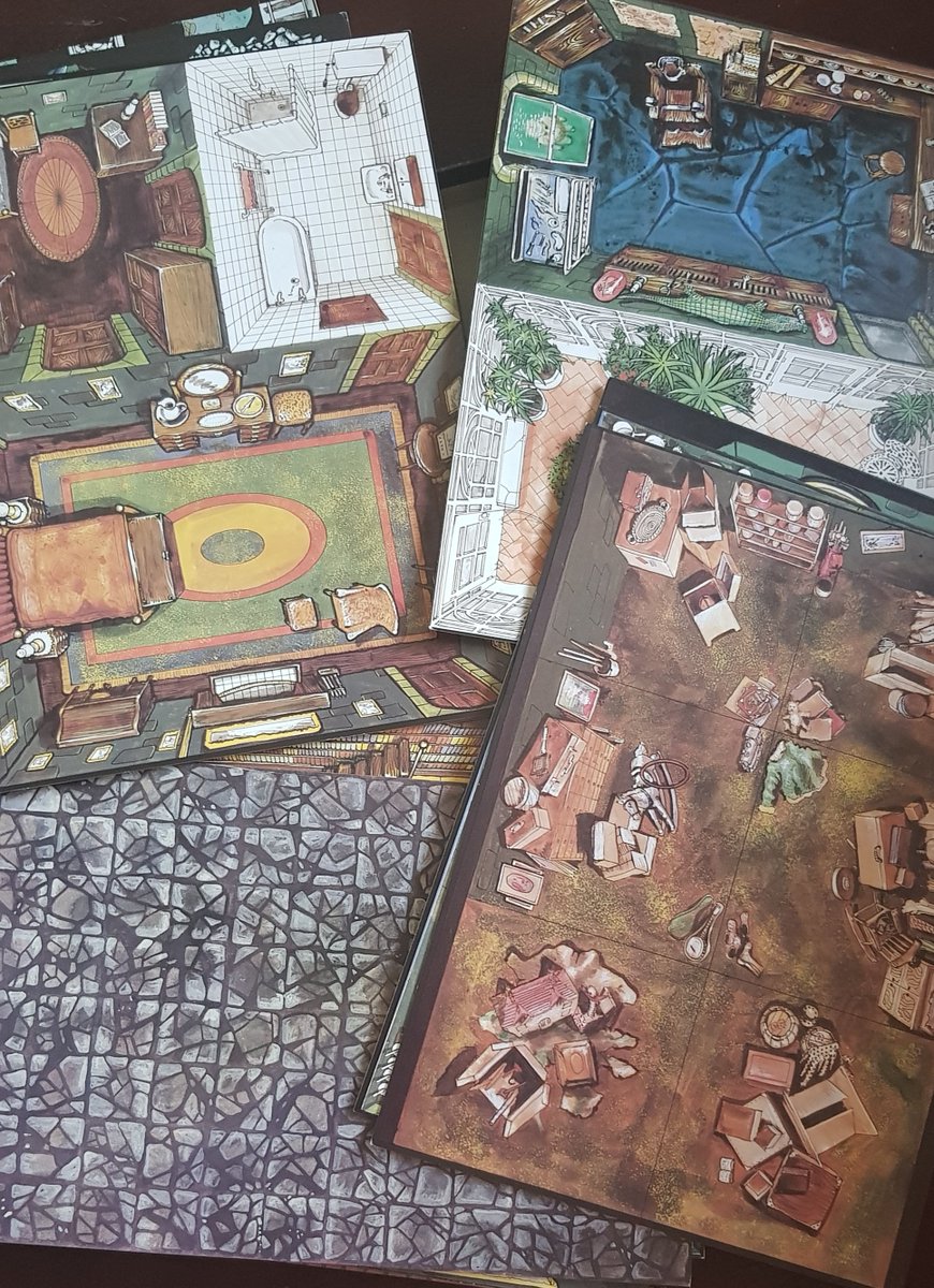vopiscus_bm's tweet photo. #GamesWorkshop later changed the art style of the floor plans to a more painterly look, such as in #HallsOfHorror, 1986, designed for use with #CallOfCthulhu, #Chills, or any horror based game.
Not my favourite look, tbh, it reminds me of early 70s PSAs! https://t.co/qqFJjAnM2s