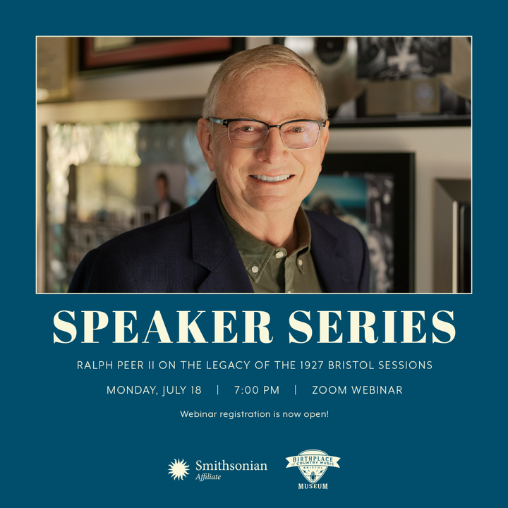 Join us TONIGHT at 7:00, for a virtual Speaker Series with Ralph Peer II, son to Ralph S. Peer and Executive Chair of peermusic!

FREE event. Register for zoom link: bit.ly/3Ap59L3.