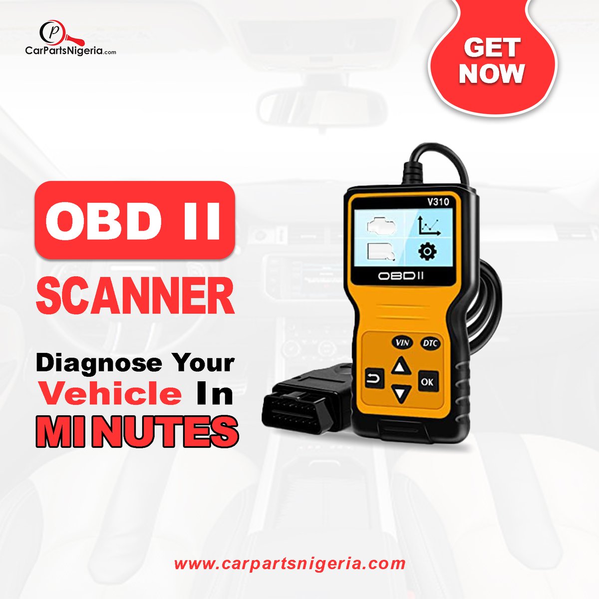 NGCarParts's tweet photo. With the use of an OBD II scanner, you would easily detect when something is wrong with the way your car works.
Get one today at https://t.co/ykCTULjHFe

#obd #obdscanner #carmaintenance #carparts #autoparts #carpartsale #autopartsale #CarPartsNigeria #autoparts https://t.co/jBdqhIowA8