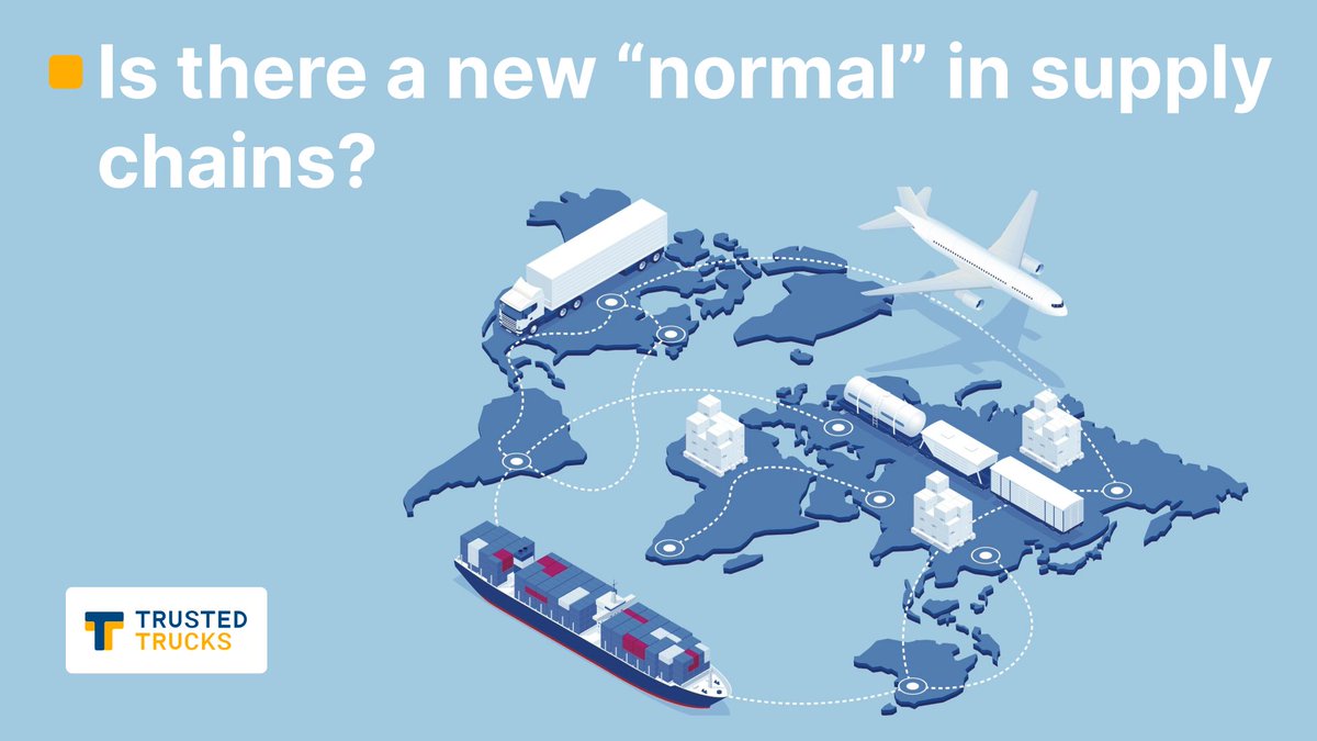 TrustedTrucks's tweet photo. Logistics is the lifeblood of business. However, Is there a new “normal” in supply chains? Find out with TrustedTrucks

https://t.co/AZO0Io1dWZ https://t.co/CD9Aaf9qiH