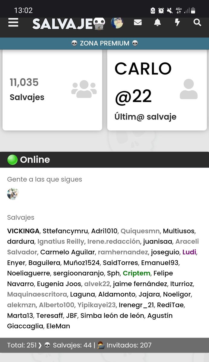 ForoSalvaje's tweet photo. https://t.co/b9GScKh9vp
+ 11.000 registros
+ 250 online
Súmate a la aventura más salvaje! https://t.co/NvDfxAGoAB