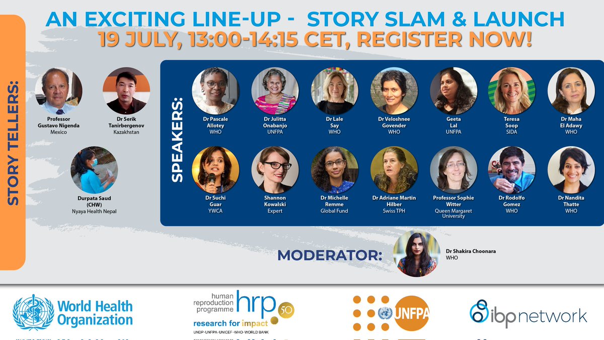 Exactly 25 Hours from now!!!

Story Slam &amp; Launch!!! <a href="/WHO/">World Health Organization (WHO)</a> <a href="/UNFPA/">UNFPA</a> Learning by Sharing Portal!!!

#SRH #UHC #integration #women #girls #SDG3 #SDG5 

Register bit.ly/3mQOWpM

<a href="/JulittaOnabanjo/">Julitta Onabanjo, Dr</a> <a href="/PascaleAllotey/">Pascale</a> <a href="/laleesay/">Lale Say</a> <a href="/sg4devpt/">Dr. Suchi Gaur (she/her)</a> <a href="/DrMichelleRemme/">Michelle Remme</a> <a href="/emkkme/">Erin Kenney</a> <a href="/skowalski/">Shannon Kowalski 💚</a> 
<a href="/ev4gh/">EV4GH</a>