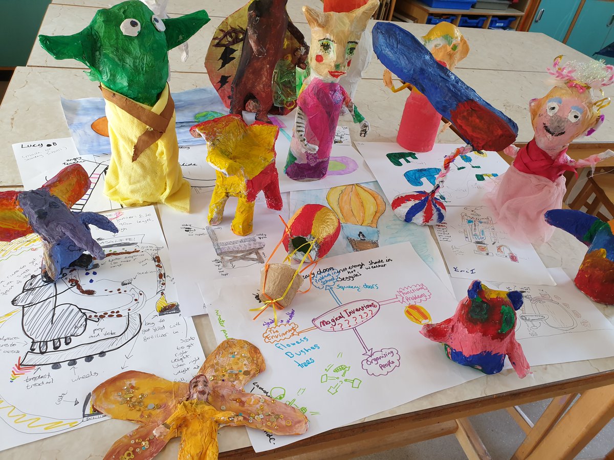 FrickerMs's tweet image. #LittleInventors have been busy making Magical Models for #Artsmark20 #DaytoCreate at Oakdale Junior School Poole, Dorset.