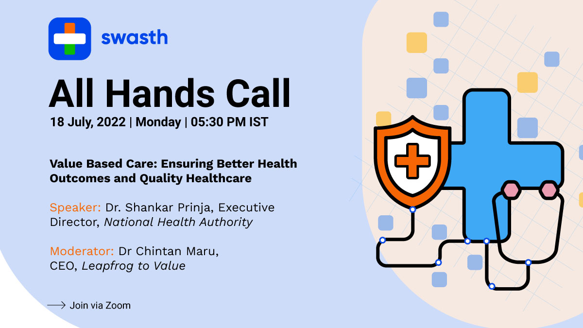 Counting down the minutes till our All Hands Call this month, interact with Dr Shankar Prinja, Executive Director, NHA. Starting at 5.30 PM IST Join via us06web.zoom.us/j/83405422334?…
