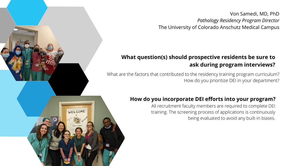 It's #MatchMonday #PathTwitter! This means we've got another #pathology residency PD serving up top tips for #PathMatch23 #Match2023 @Inside_TheMatch @ImgJourney @IMG_Advocate @CUAnschutz @CU_pathology