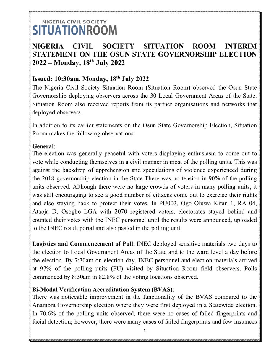 Nigeria Civil Society Situation Room tweet media